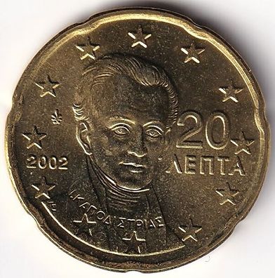 20 Cent Münze Griechenland 2002 - "Ioannis Kapodistrias"