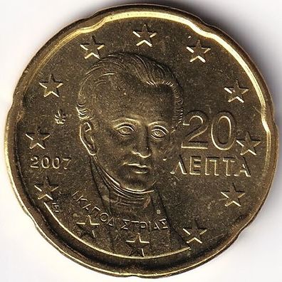 20 Cent Münze Griechenland 2007 - "Ioannis Kapodistrias"