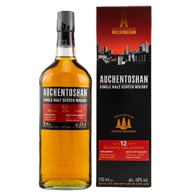 Auchentoshan 12 Jahre, Single Malt Scotch Whisky, 40% Vol. 0,7 l