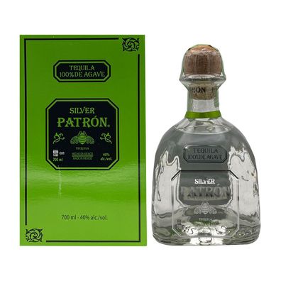 Patrón Silver Tequila, 40% Vol. 0,7 l