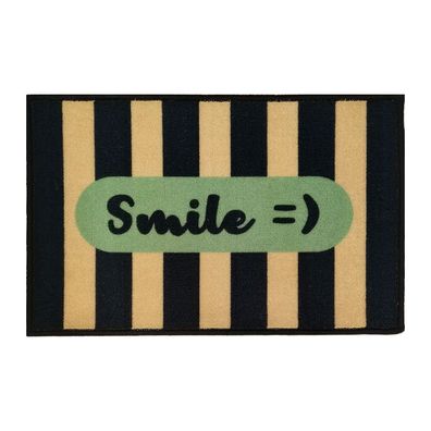 Fußmatte "Smile =)" 40x60cm, rutschfest, waschbar & wetterfest