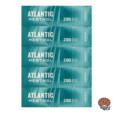 Atlantic Mentol King Size Filterhülsen - 5x200 Stück