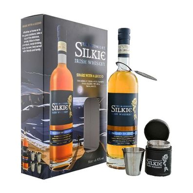 Silkie The Midnight, Irish Whisky mit 4 Bechern, 46% Vol. 0,7 l