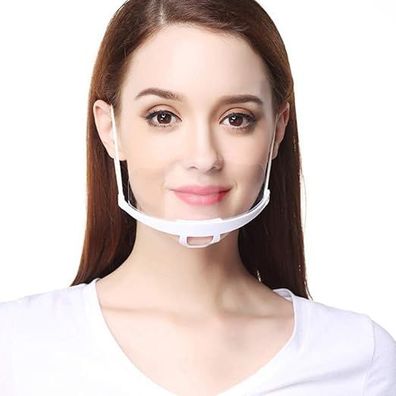 InnooCare Visier Gesichtsschutz Transparent Kunststoff Mund- und Nasenschutz Sicherhe