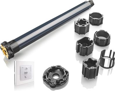 Somfy 1240389 - Austauschkit Motor für Tradi-Rollladen | Funk RTS | 20 Nm | Fenstertü