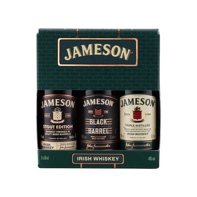 Jameson Probierset Irish Whiskey, 40% Vol. 0,15 l