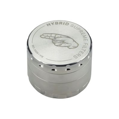 Hybrid Kräutermühle, Edelstahl, 63mm, 4-teilig