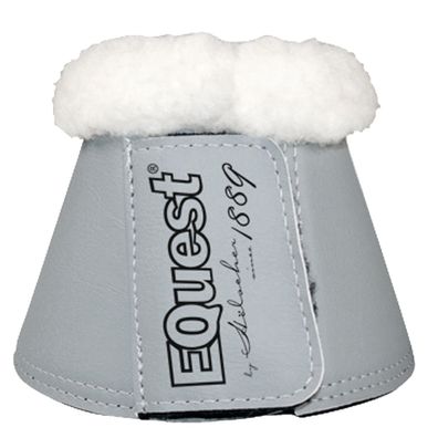 EQuest Hufglocke Soft für Pferde, 2er Set - Grau/Weiß, M