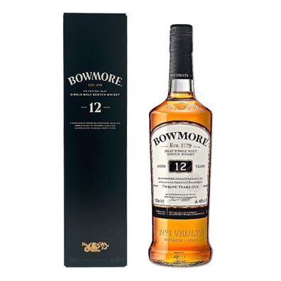 Bowmore Single Malt 12 Jahre alter Single Malt Whisky, 40% Vol. 0,7 l