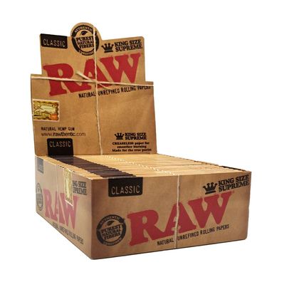 RAW Classic King Size Supreme, 24 Hefte à 50 Papers