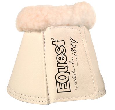 EQuest Hufglocke Soft für Pferde, 2er Set - Champagner/Natur, L