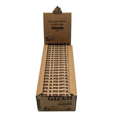 Box Gizeh Unbleached Extra Fine Blättchen Magnetverschluss 20 Hefte à 100 Blatt