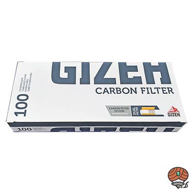 GIZEH Carbon Zigarettenhülsen 20 x 100 Filterhülsen / Filter aus Aktivkohle