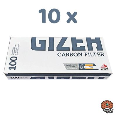 1000 GIZEH Carbon Zigarettenhülsen / Filterhülsen Aktivkohle