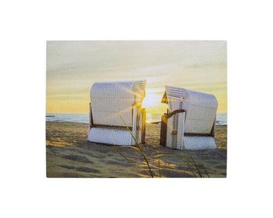 Bild Strandkorb 20x15cm mit 1 LED (392543)