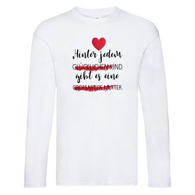 Glückliches Kind | Großartige Mutter | Mutterliebe Long Sleeve Weiß