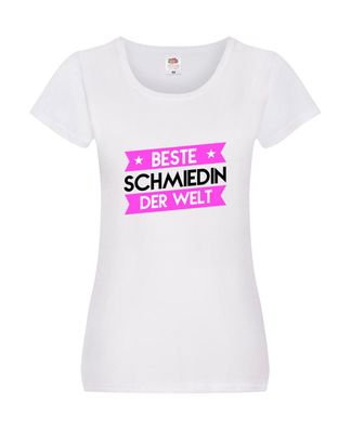 Beste Schmiedin | Schmied | Beruf Schmiederei Damen Shirt Weiß