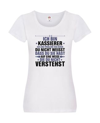 Löse Probleme: Kassierer v2 Damen Shirt Weiß