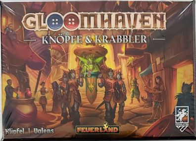 Gloomhaven Knöpfe & Krabbler Feuerland Brettspiel Strategiespiel Kennerspiel