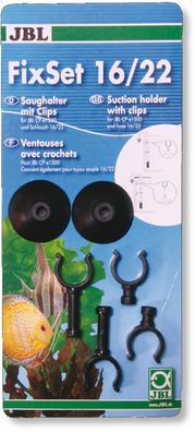 JBL FixSet 16/22 mit 2 Saugnäpfen und 4 Clips