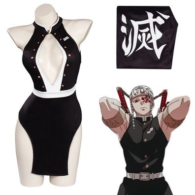 Demon Slayer Uzui Tengen Cosplay Kostum Damen Bademode Karneval Party Anzug