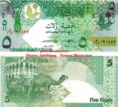 Katar / Qatar 5 Riyals 2015 Unc. P 29 6295#