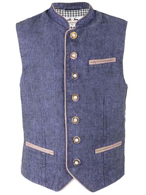 Maddox Trachtenweste Oliver Kid Leinen marine