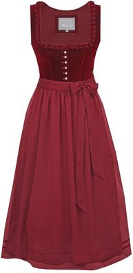 Dirndl Cherry Chante 65cm Länge weinrot
