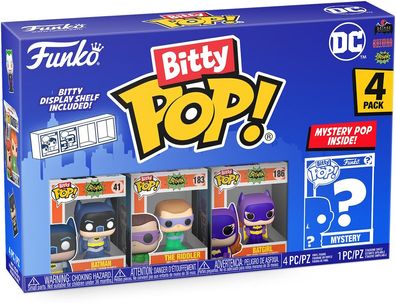 DC - Batman'66 The Riddler Batgirl 4er Pack - Bitty Pop! Funko