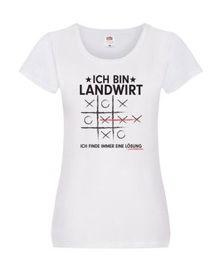 Löse Probleme: Landwirt | Bauer | Landwirtschaft Damen Shirt Weiß