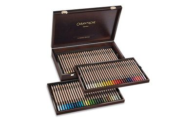 Caran d‘Ache PASTEL Pencils - Holzkoffer 84 Farben Geschenkset