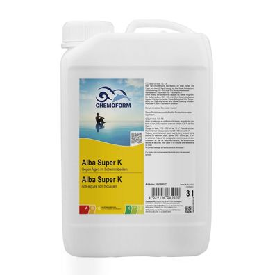 Chemoform Alba Super K 3 l Algenex gegen Algen Bakterien und Pilze für Pools