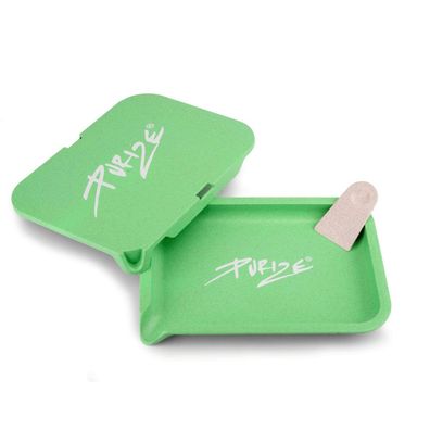 Purize Stopftablett Kit, Plant-Fiber-Composite GREEN mit Logo und Füllhilfe