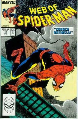 Web of Spiderman # 49 (Val Mayerik) (USA, 1989)