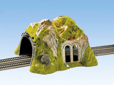 NOCH H0 2430 Tunnel , 2-gleisig, gerade, 30 x 28 cm