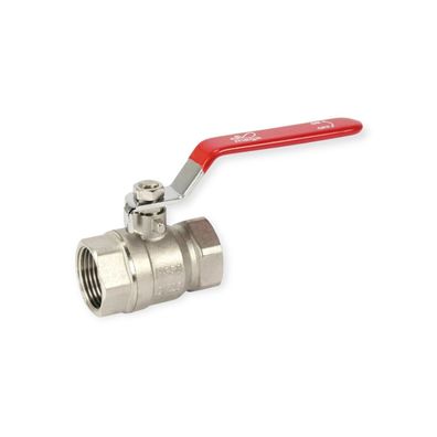 Profec Kugelhahn Messing vernickelt mit Innengewinde - 25 bar Betriebsdruck / (Größe