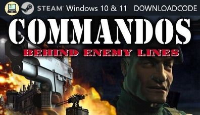 NEU PC Computer Spiel Commandos Behind Enemy Lines für Windows 10 11 STEAM Code