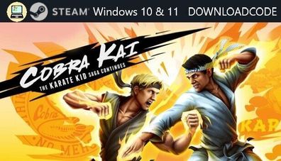 NEU Computer Spiel Cobra Kai The Karate Kid Saga Continues für Windows 10 11 Key