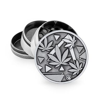 FIRE-FLOW Kräutermühle - Leaves 37, Metall, 50mm, 4-teilig