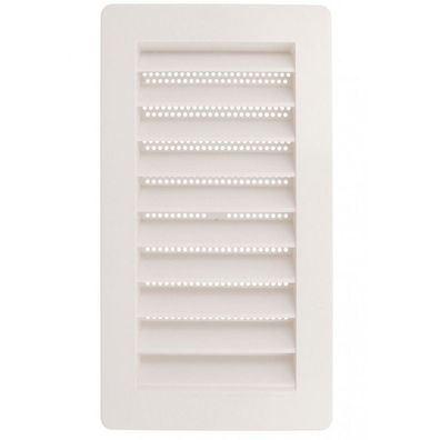 Lüftungsgitter mit Insektenschutz Weiß Kunststoff Insektenschutzgitter 240x140mm