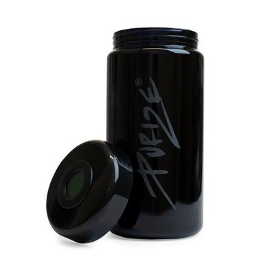 Purize Humidor schwarz graviert für 60g / 1000ml, Feuchtigkeitskontrolle