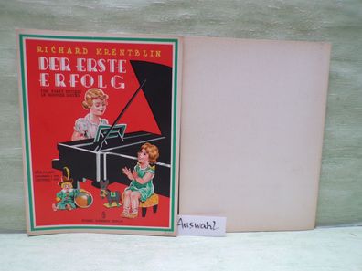 Richard Krentzlin Der erste Erfolg Piano Richard Birnbach Berlin Notenheft RB851
