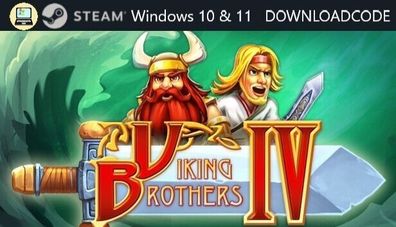 NEU PC Computer Spiel Viking Brothers 4 für Windows 10 11 STEAM Download Code
