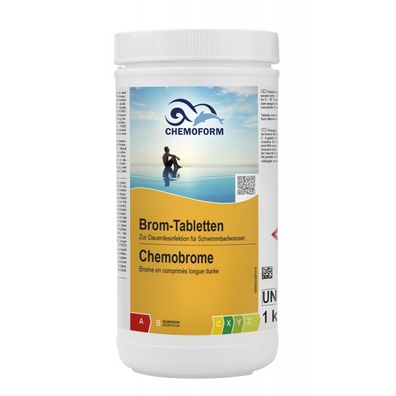 Chemoform Brom-Tabletten 20 g Desinfektion ohne Chlor Bromtabletten 1 kg