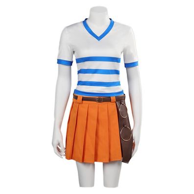 NAMI Cosplay Costume Top T-shirt Dress Skirt Outfits Women Fancy Halloween Suit