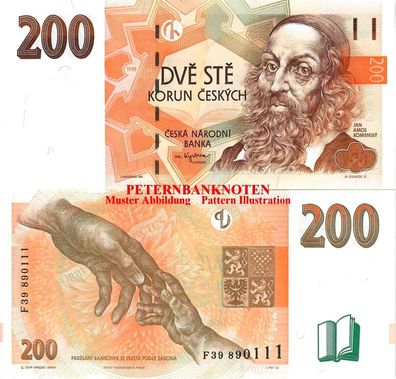 Tschechische Republik / Czech Rep. 200 Korun 1998 Unc P.19 61215#