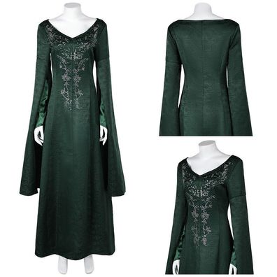 House of the Dragon Alicent Hightower Cosplay Vintage Green Dress Halloween Suit