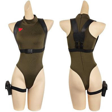 Street Fighter Cammy White Jumpsuit Cosplay Kostum Halloween Karneval Outfit