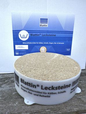 Leckstein Leckschale Mineralleckschale Blattin 2 Kg Kälber Schafe Ziegen Wild
