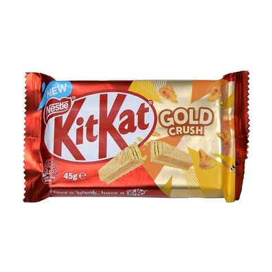 KitKat Gold Crush Weiße Schokolade - Import [MHD: 31.07.2025] 45 g
